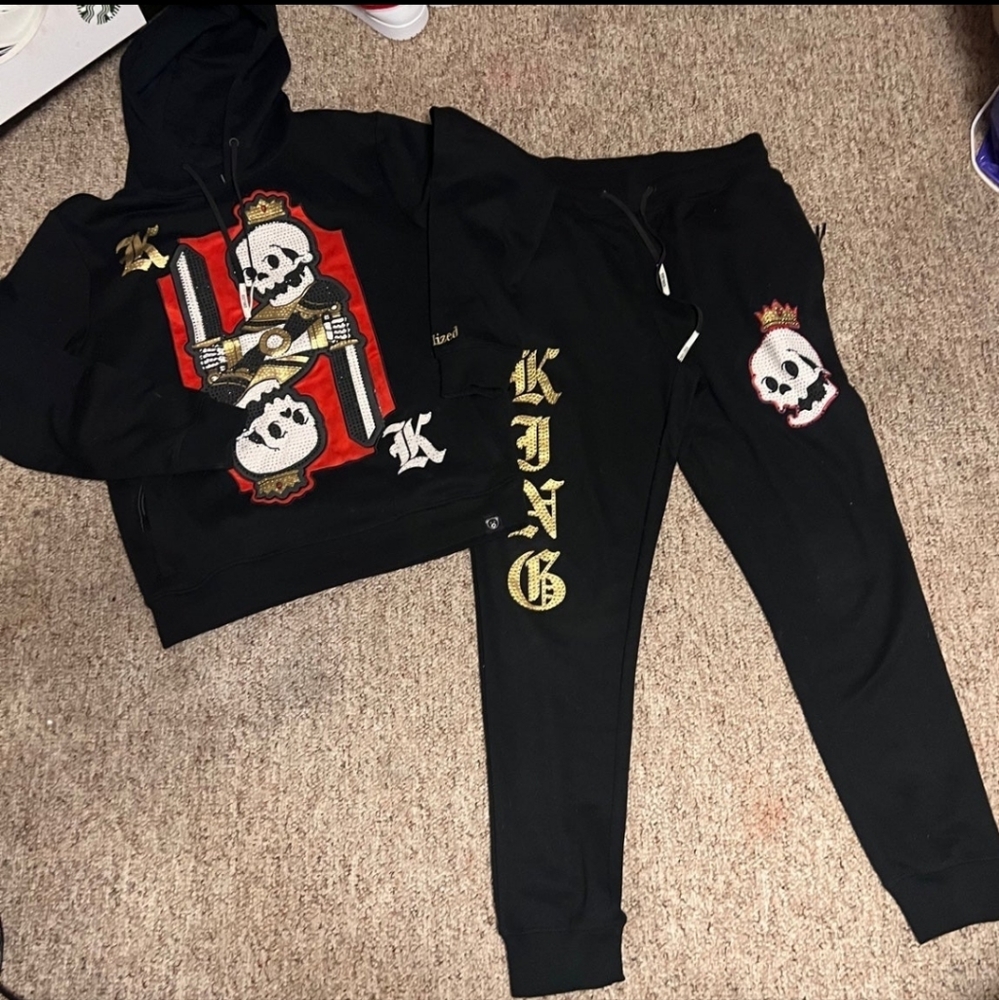King Hooded Jogger Set MEDIUM